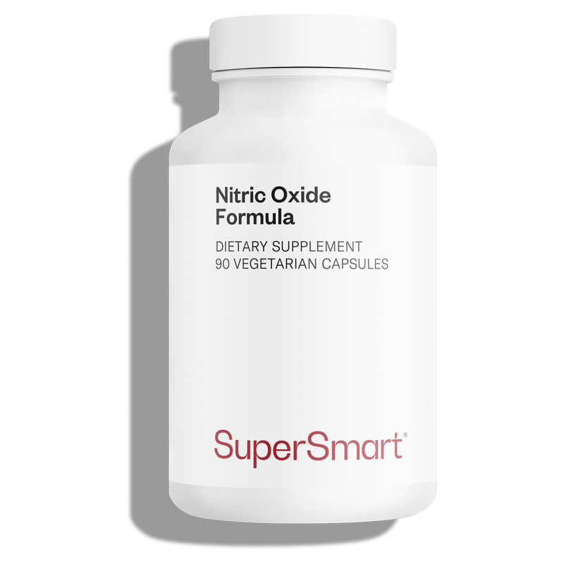 Nitric Oxide Formula , Made In USA , GMO & Gluten Free , Performance Supplements - Cardiovascular System Health , 90 Vegetarian Capsules - SuperSmart