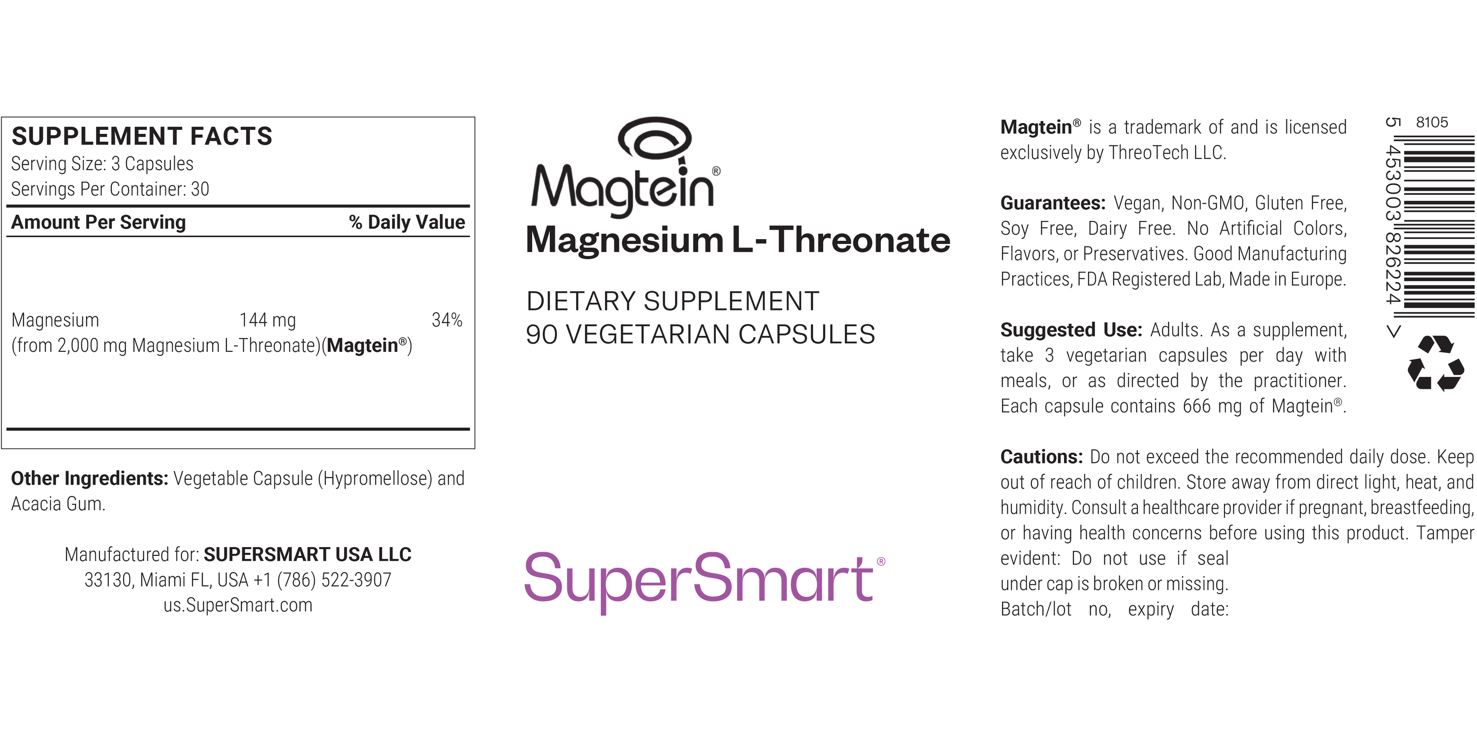 Magnesium Threonate Supplement