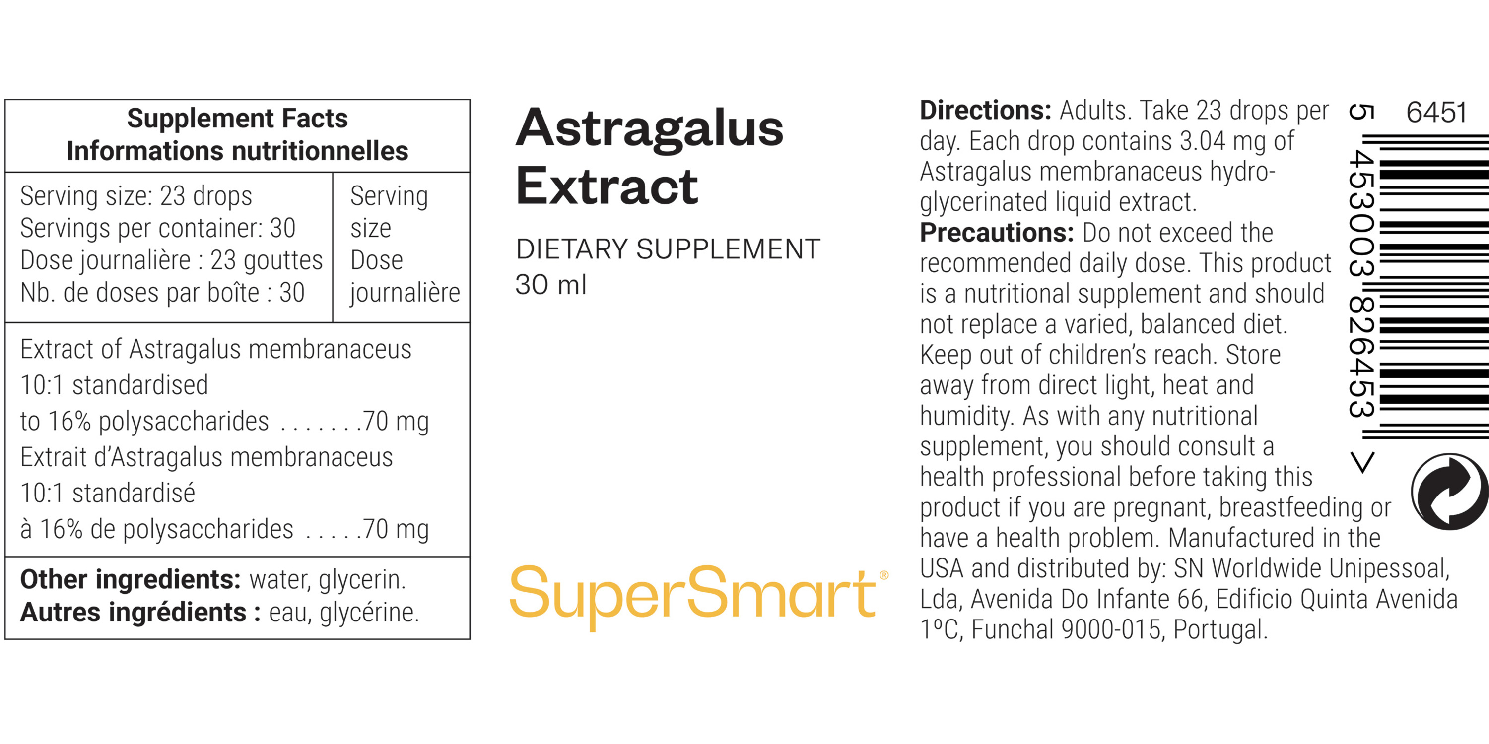 Astragalus Extract Supplement