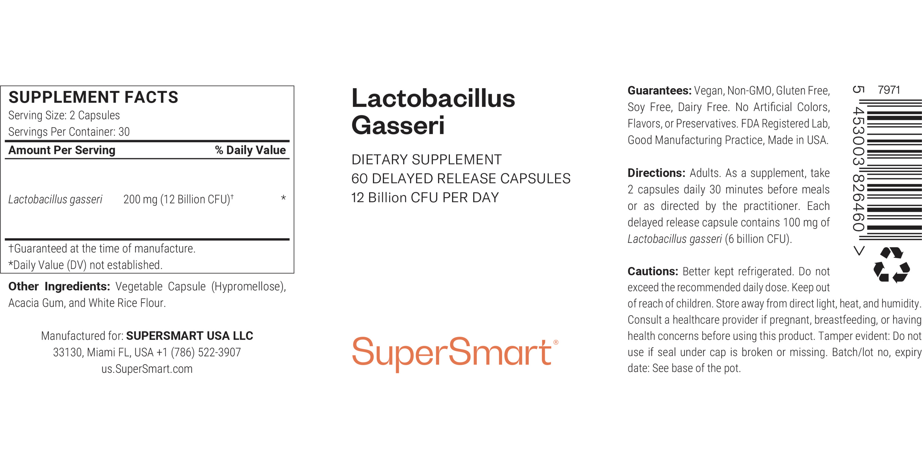 Lactobacillus Gasseri Supplement