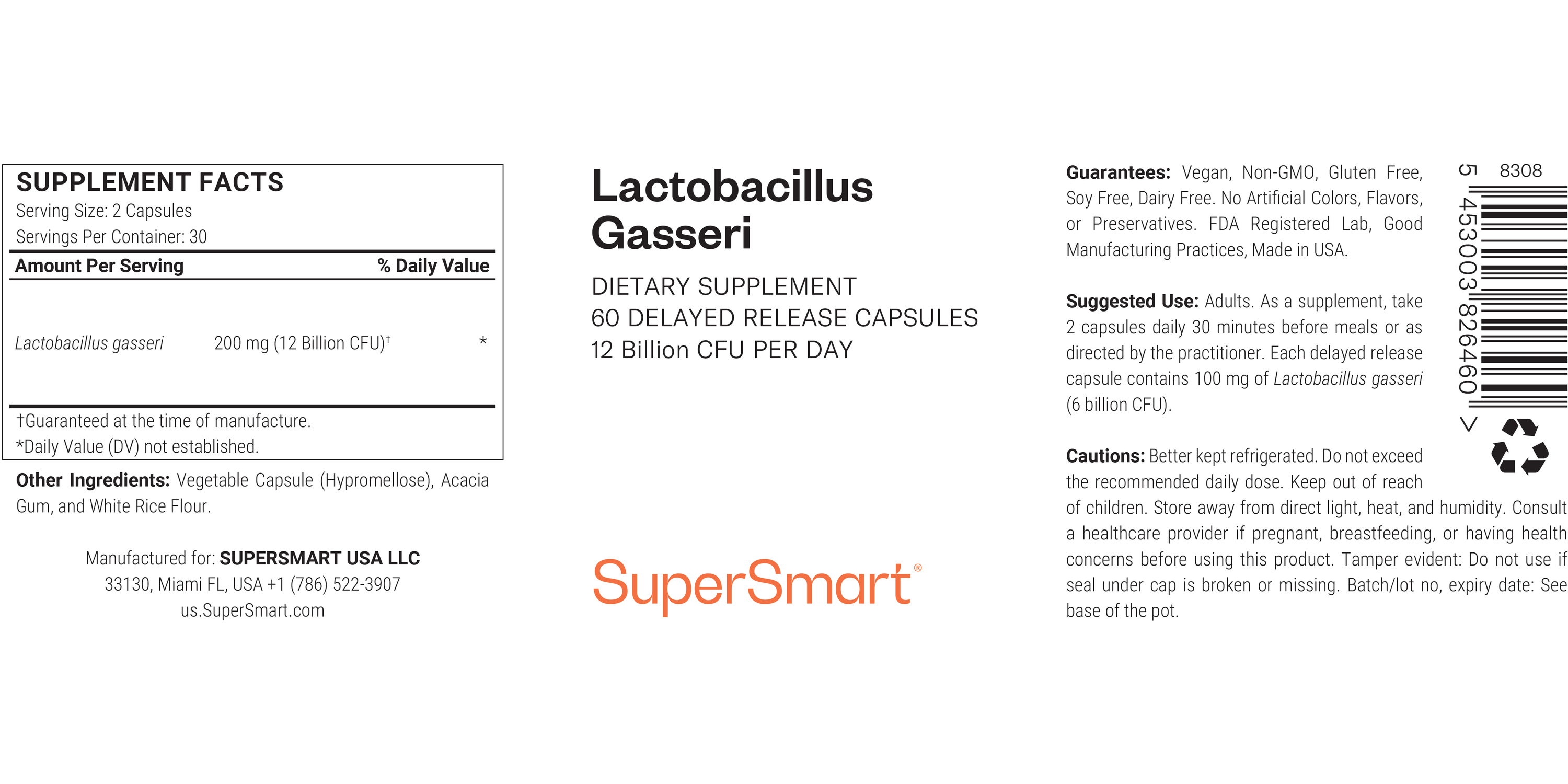 Complément Lactobacillus Gasseri