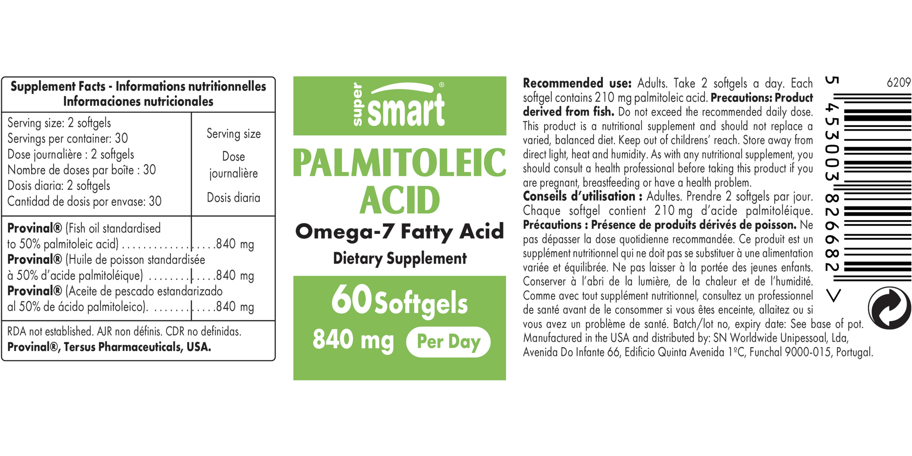 Palmitoleic Acid Supplement 