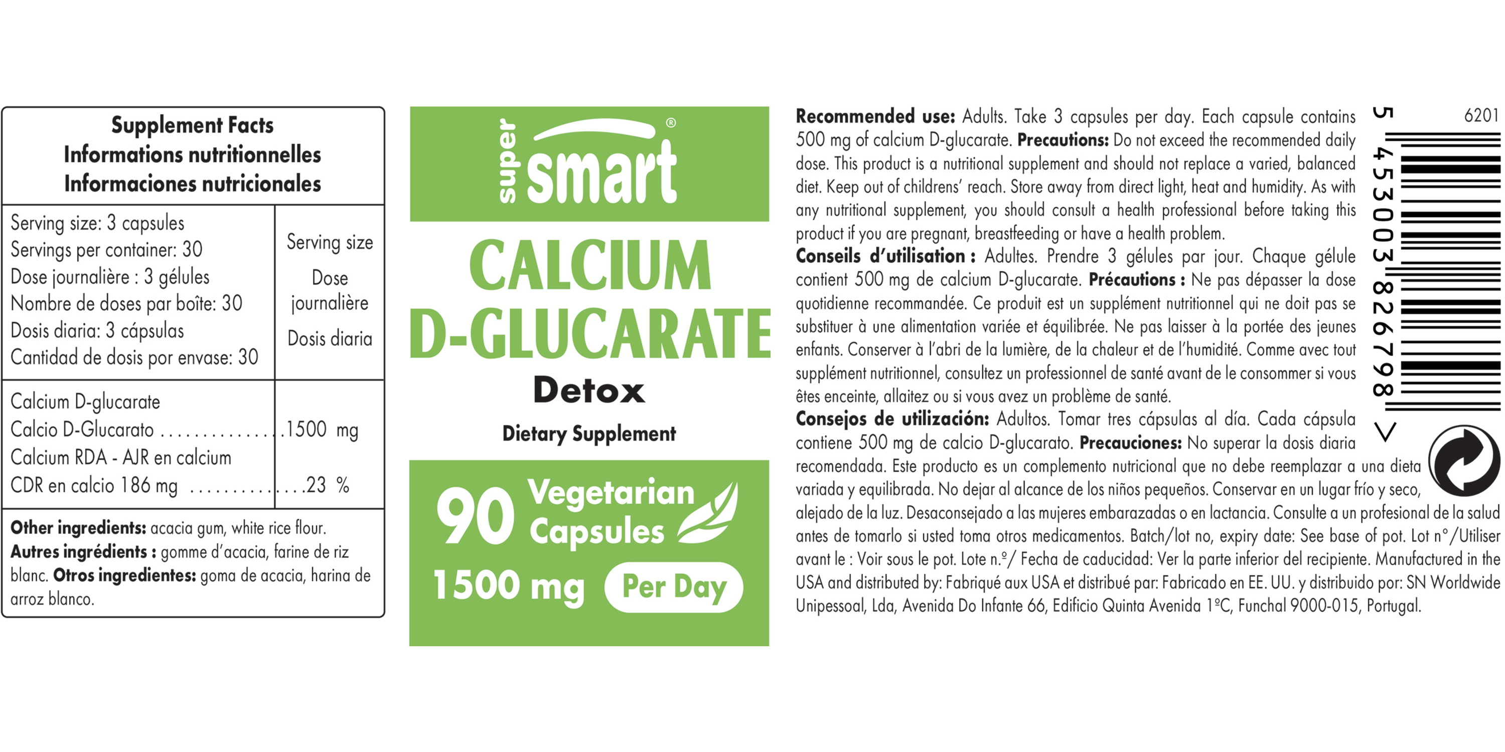 Calcium D-Glucarate Supplement