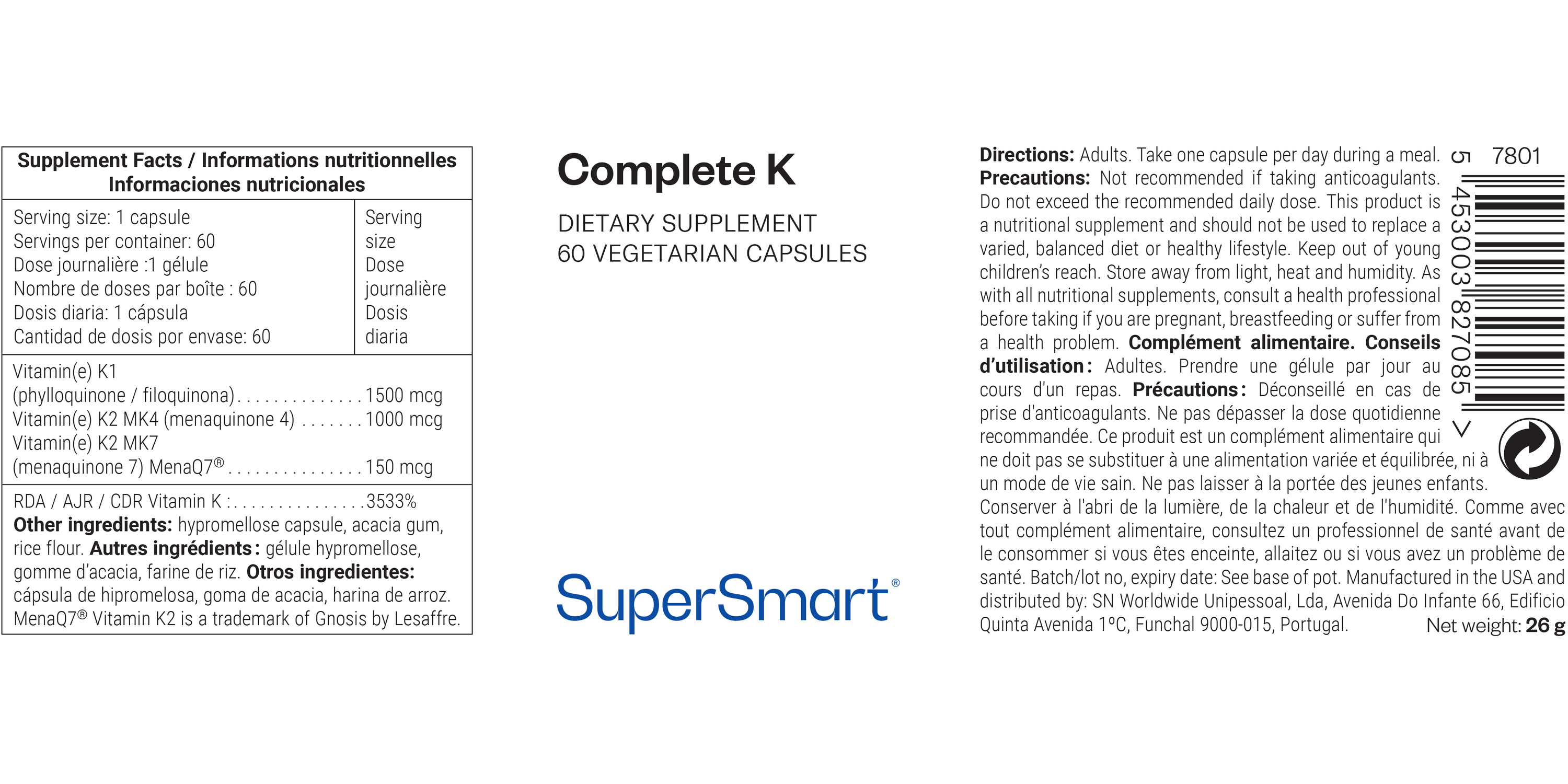 Complete K Supplement
