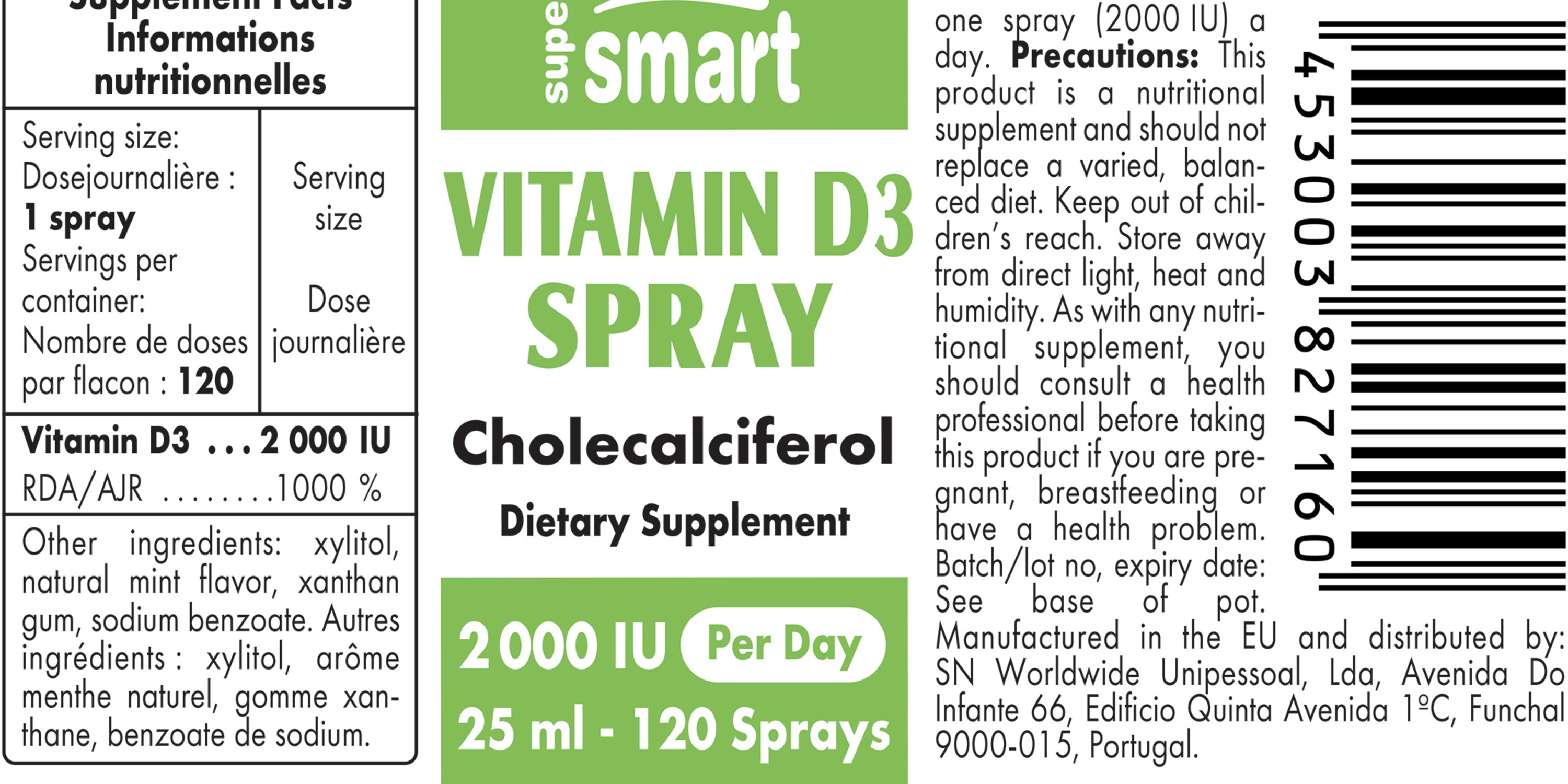 Vitamin D3 Spray Supplement