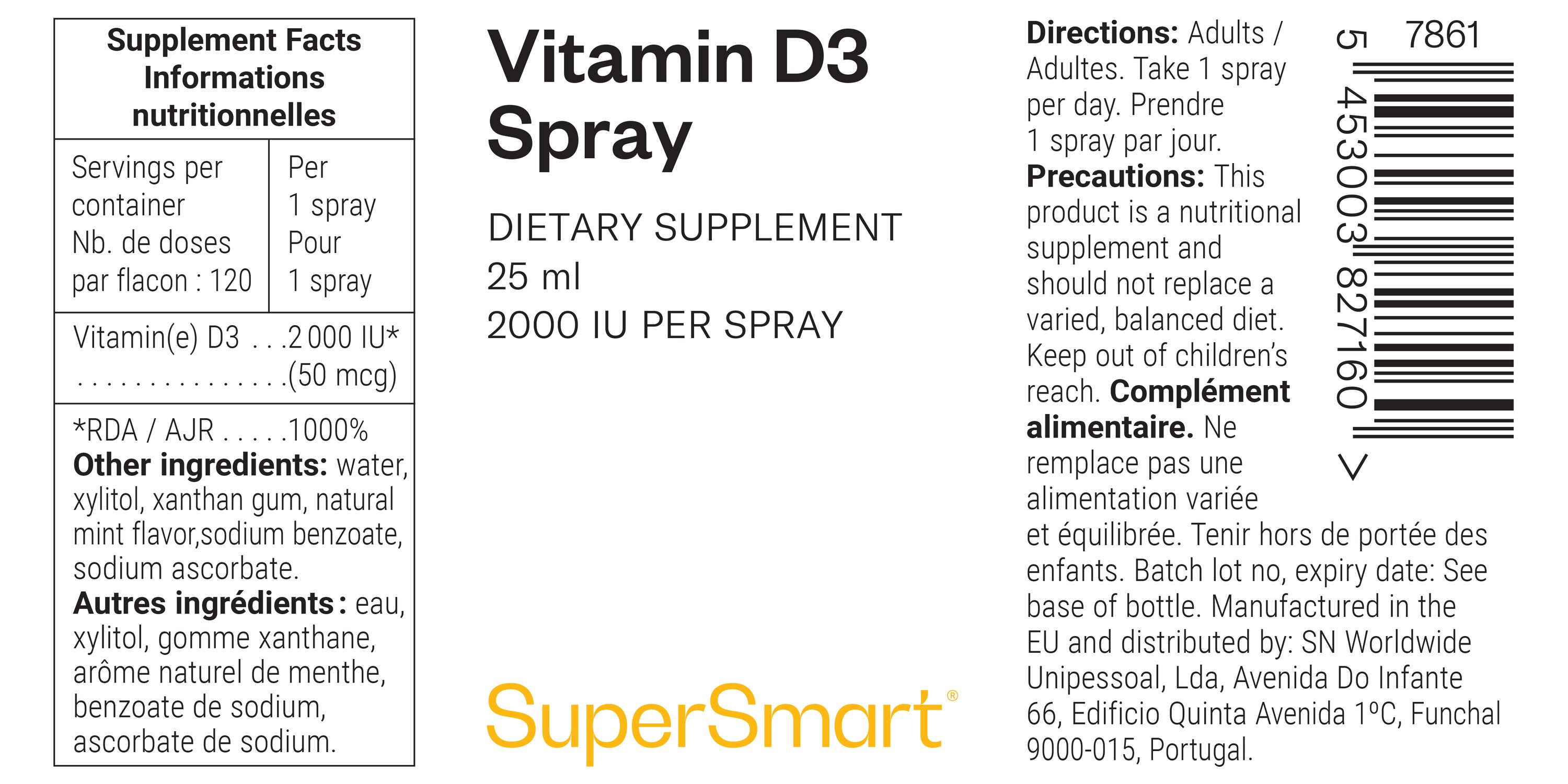 Vitamin D3 Spray 2000 IU