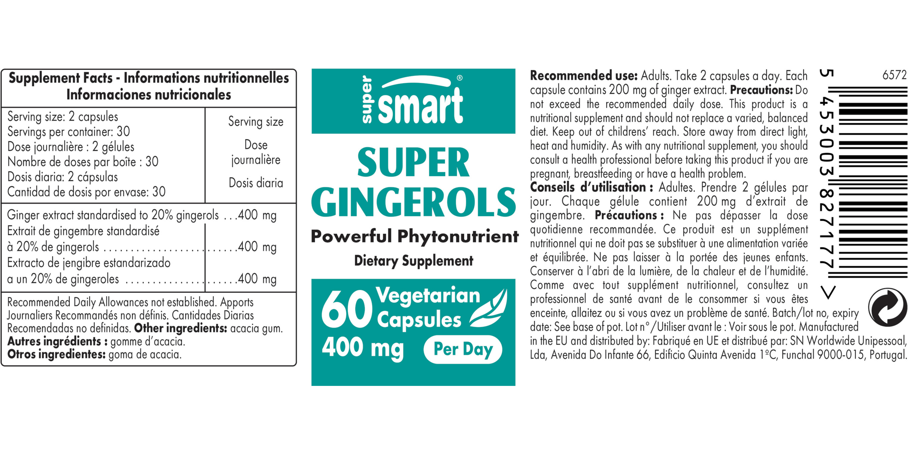 Super Gingerols Supplement