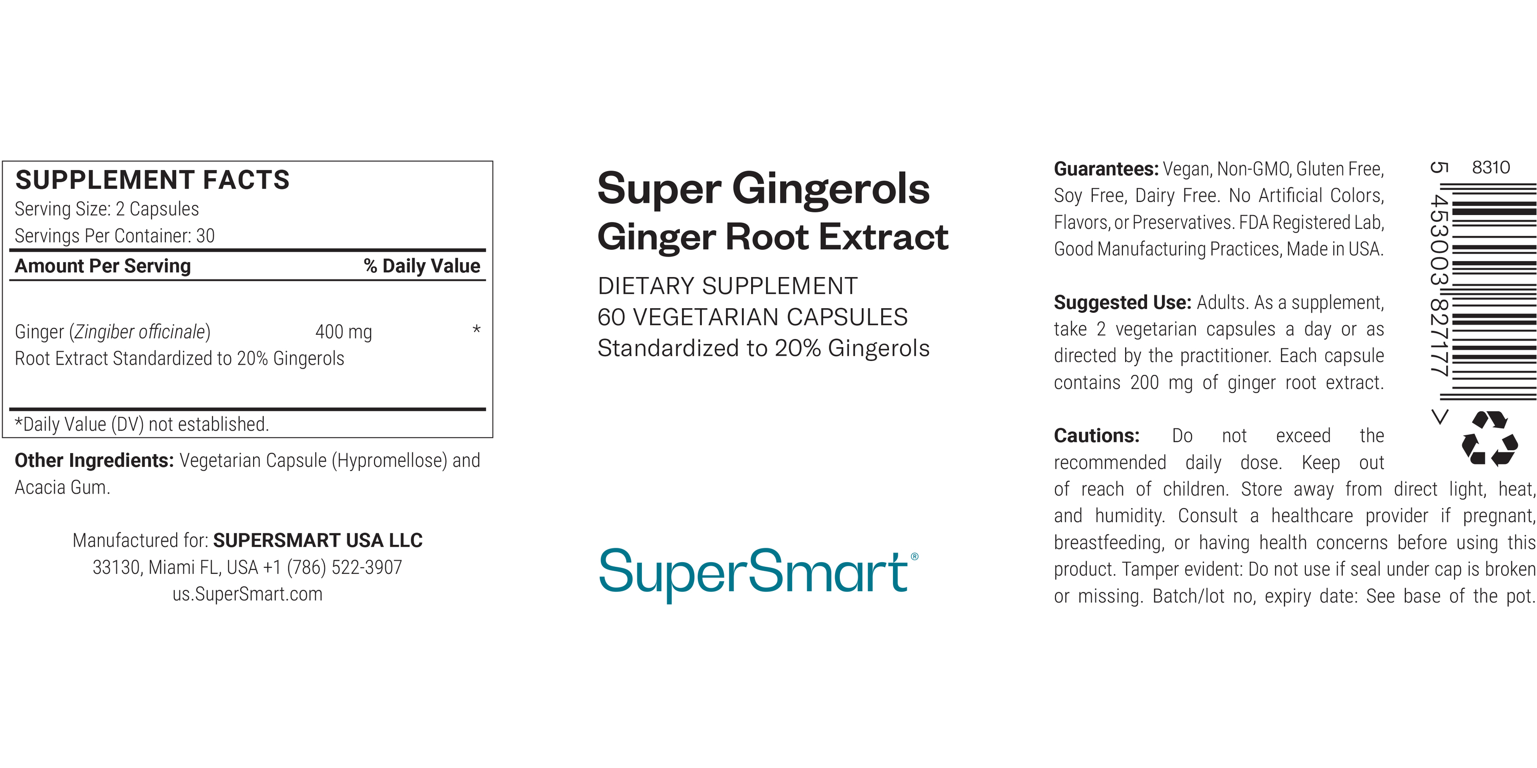Suplemento Super Gingerols