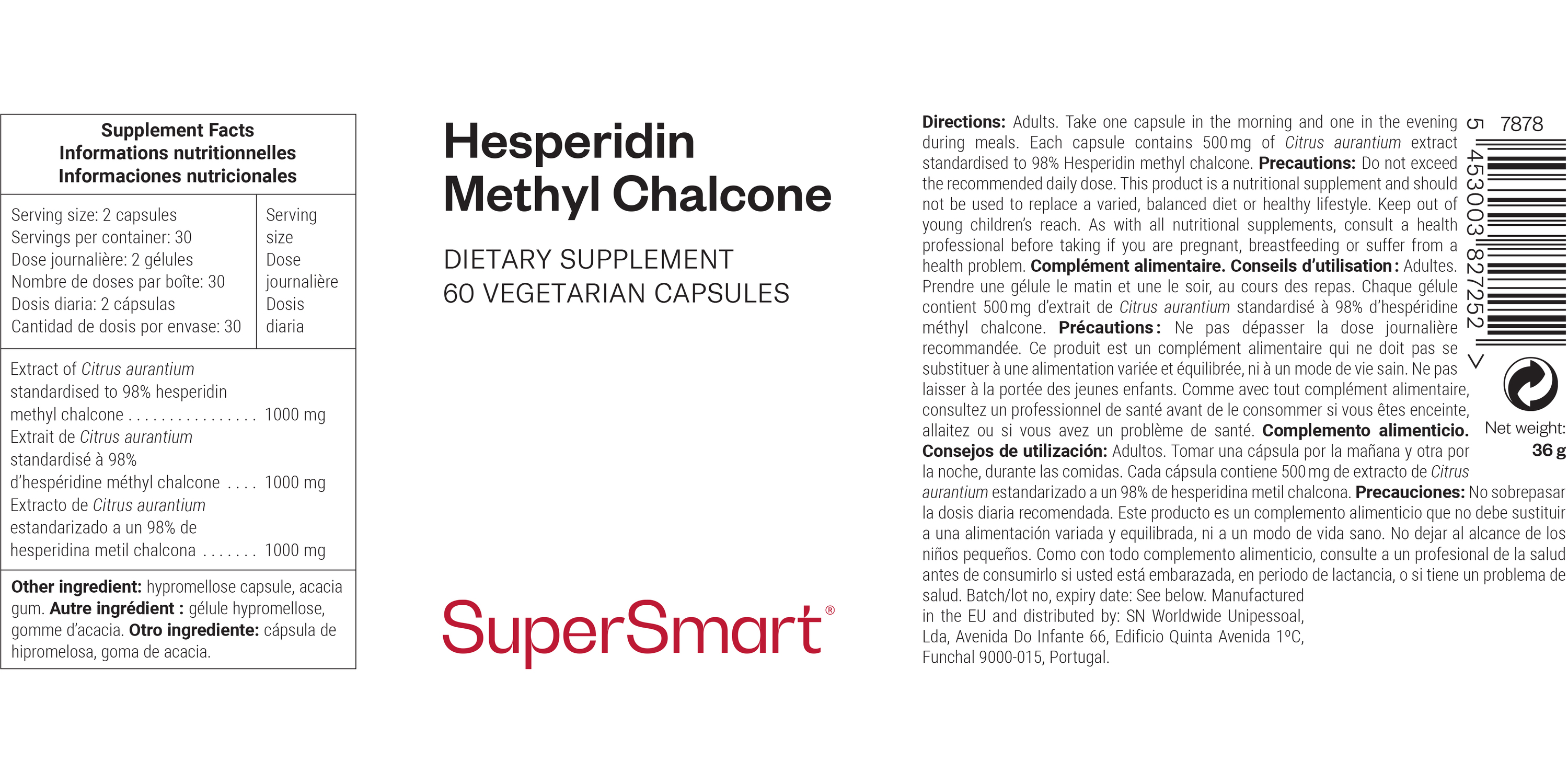 Hesperidin Methyl Chalcone Supplement