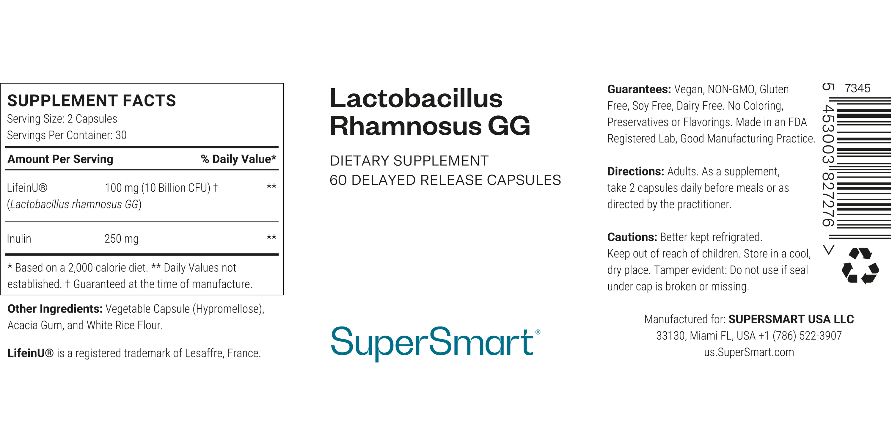 Lactobacillus Rhamnosus GG Supplement