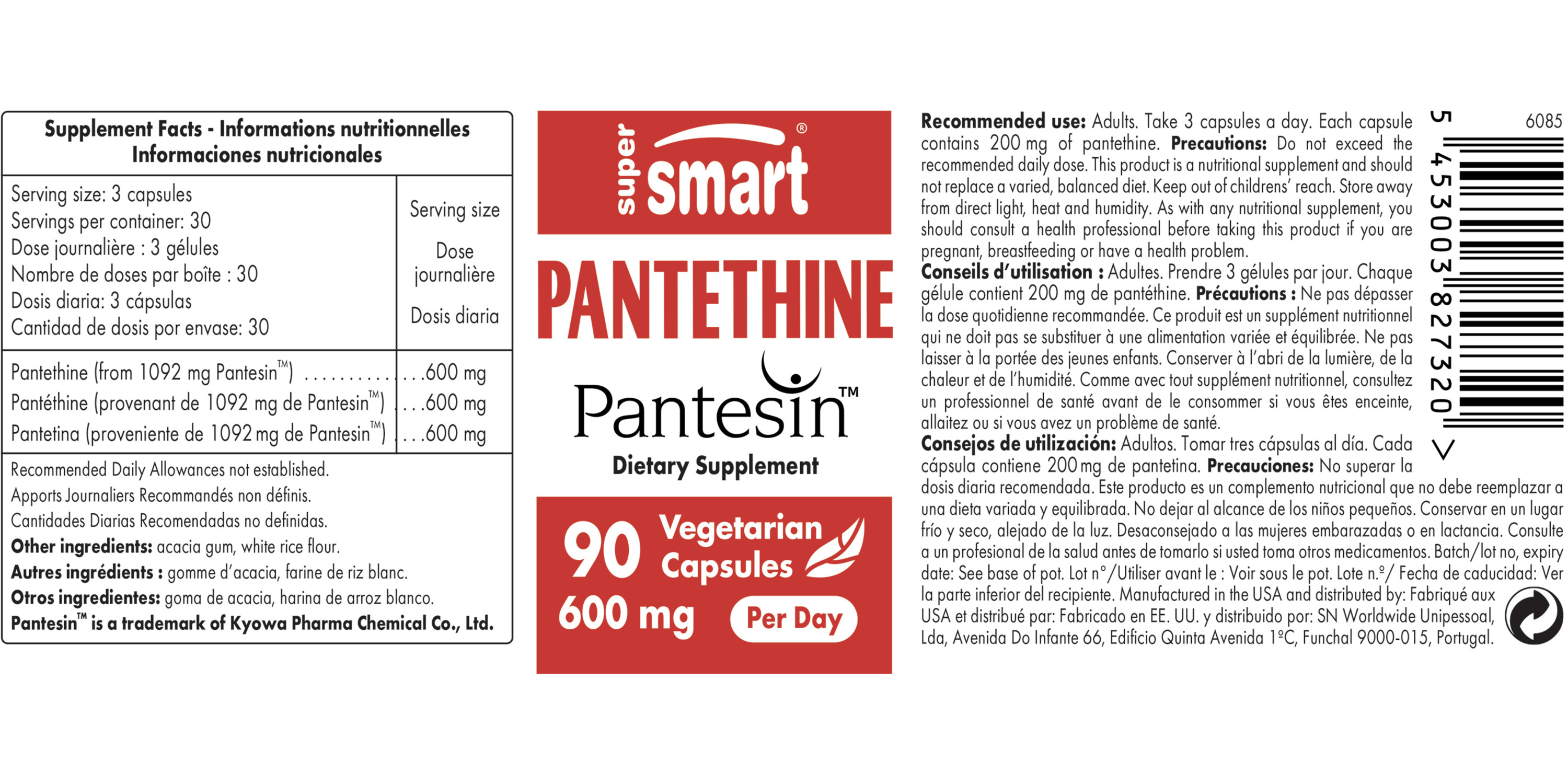 Pantethine Supplement