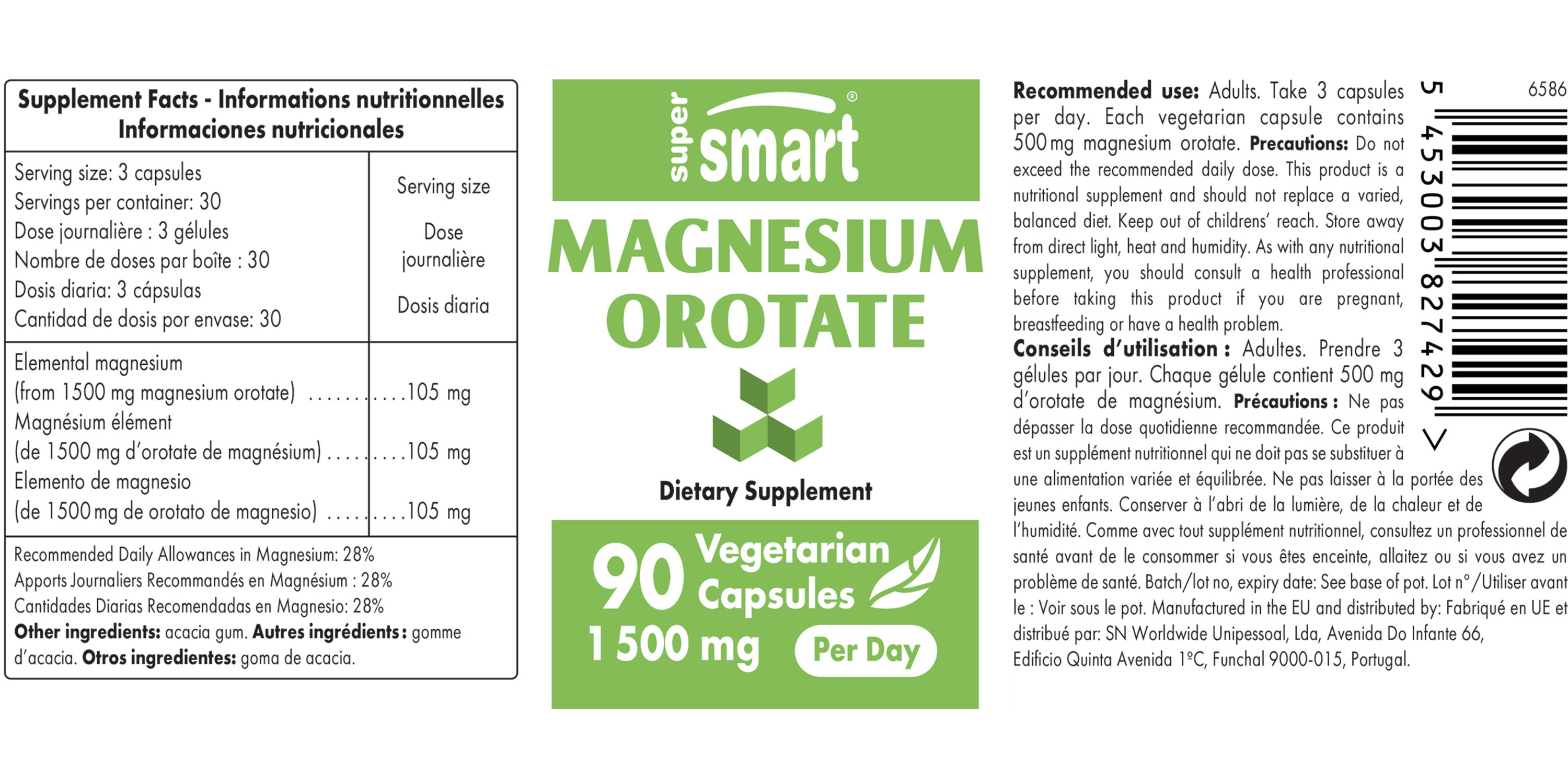 Magnesium Orotate Supplement 