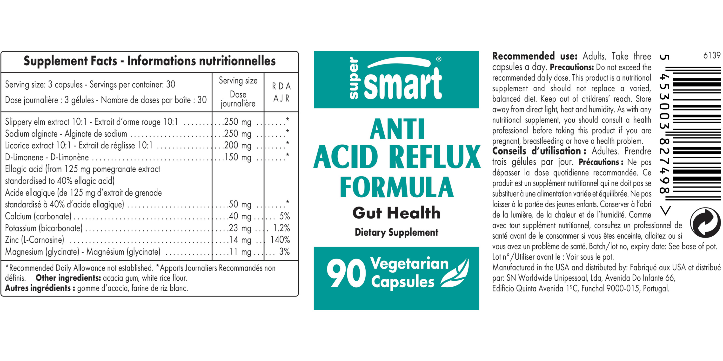 Anti Acid Reflux Formula Supplement