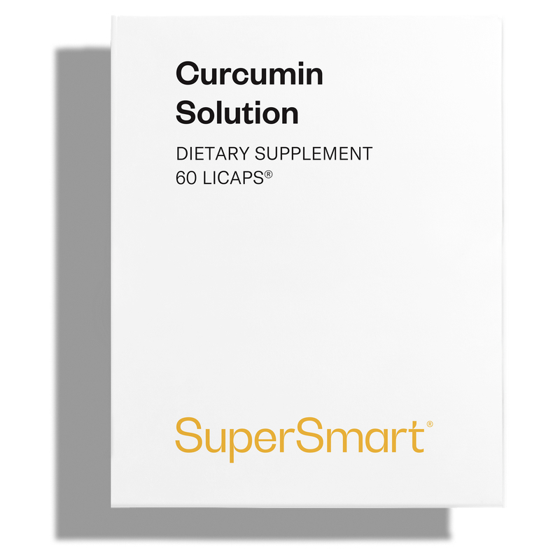 Curcumin Solution - SuperSmart | Turmeric Curcumin NovaSOL 185x Bioavailable | Vegan & Gluten Free - 60 Licaps (Fast Release)