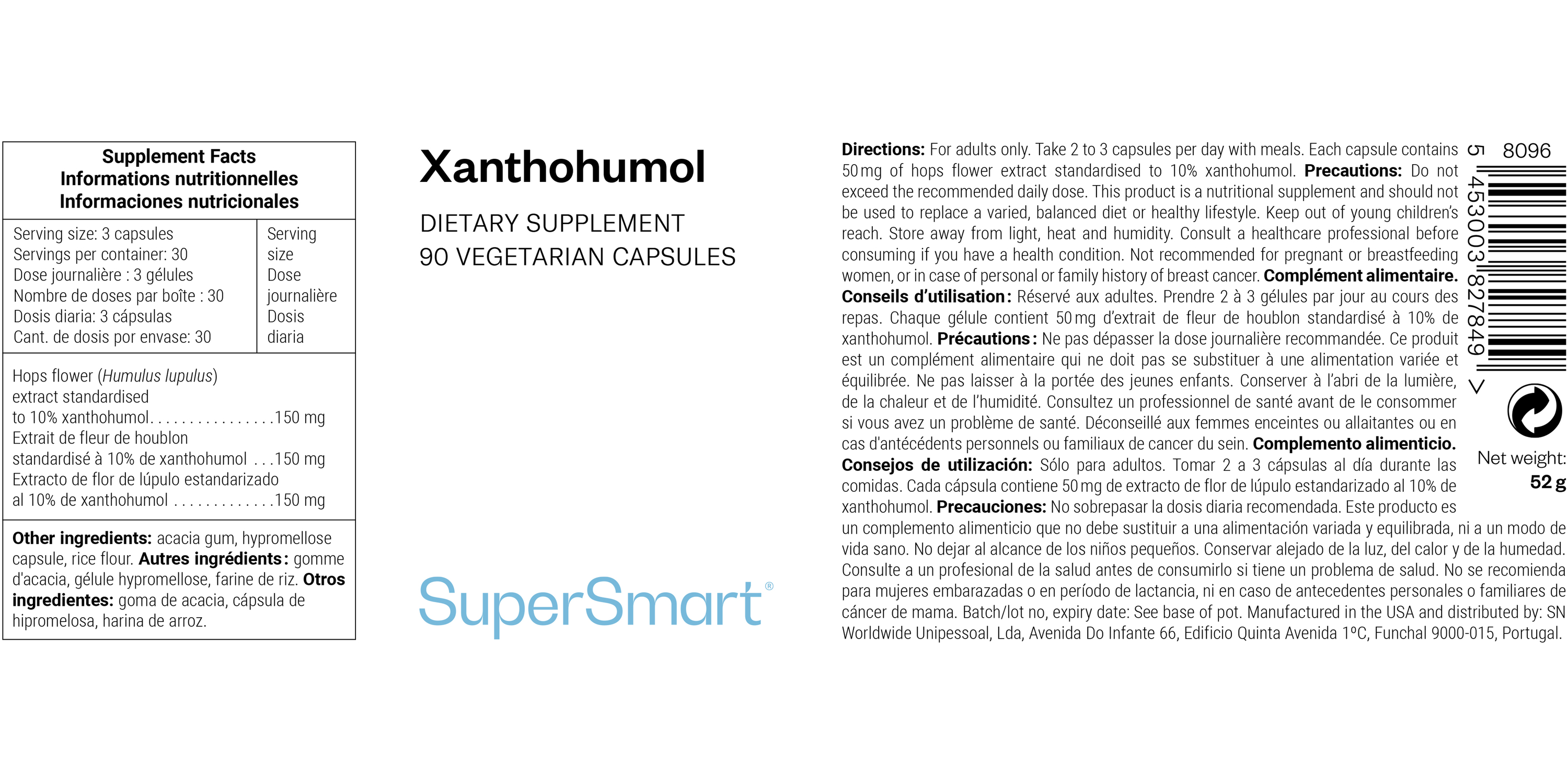 Suplemento Xanthohumol