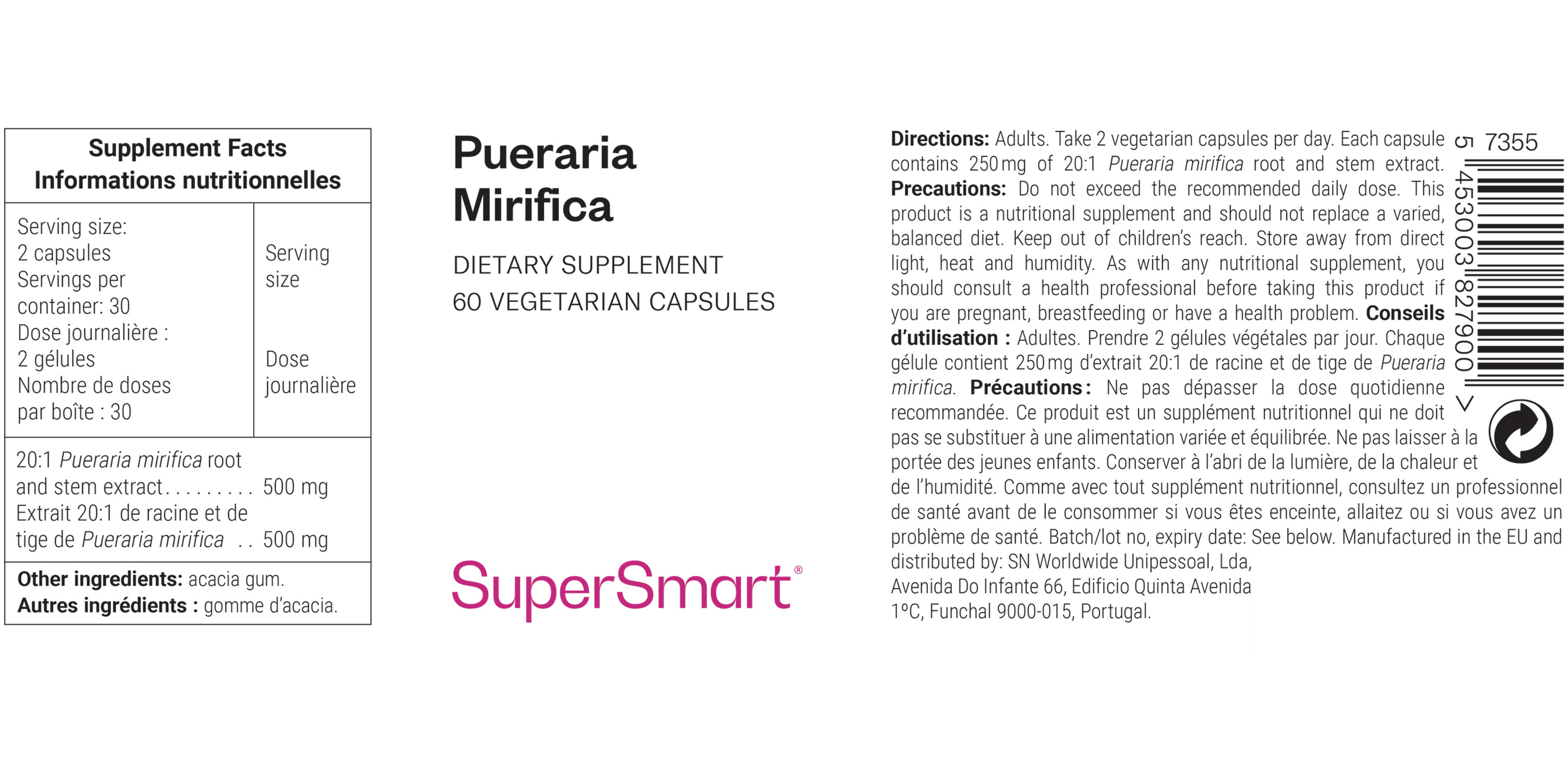 Pueraria Mirifica Supplement