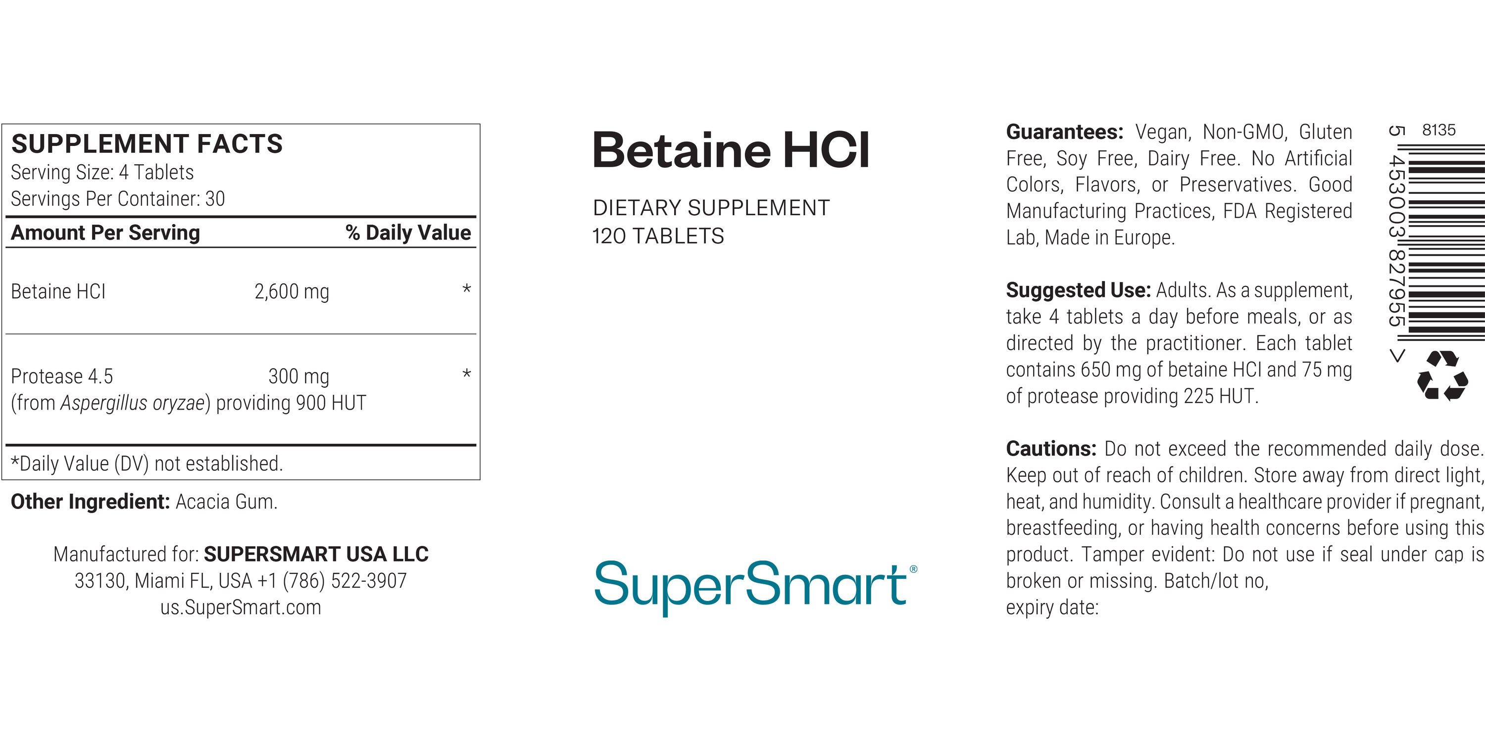 Betaine HCl Supplement 
