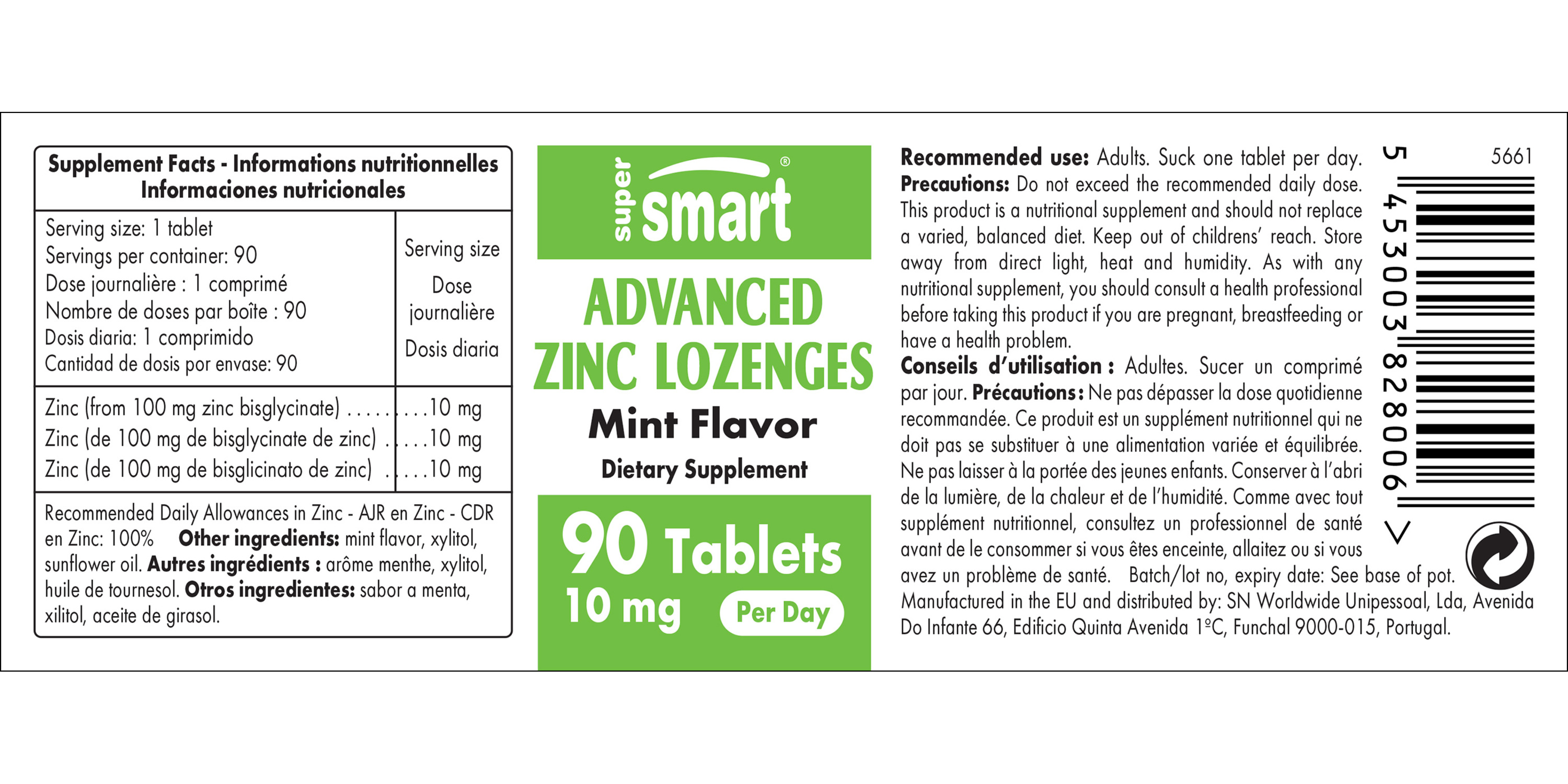 Advanced Zinc Lozenges