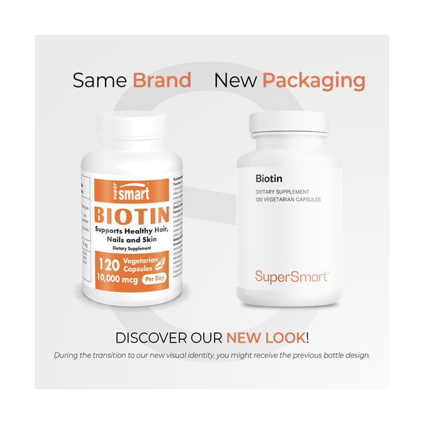 Biotin or vitamin B7 supplement pot