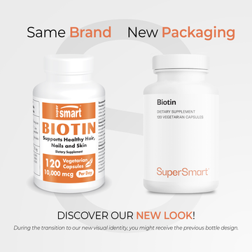 Biotin or vitamin B7 supplement pot