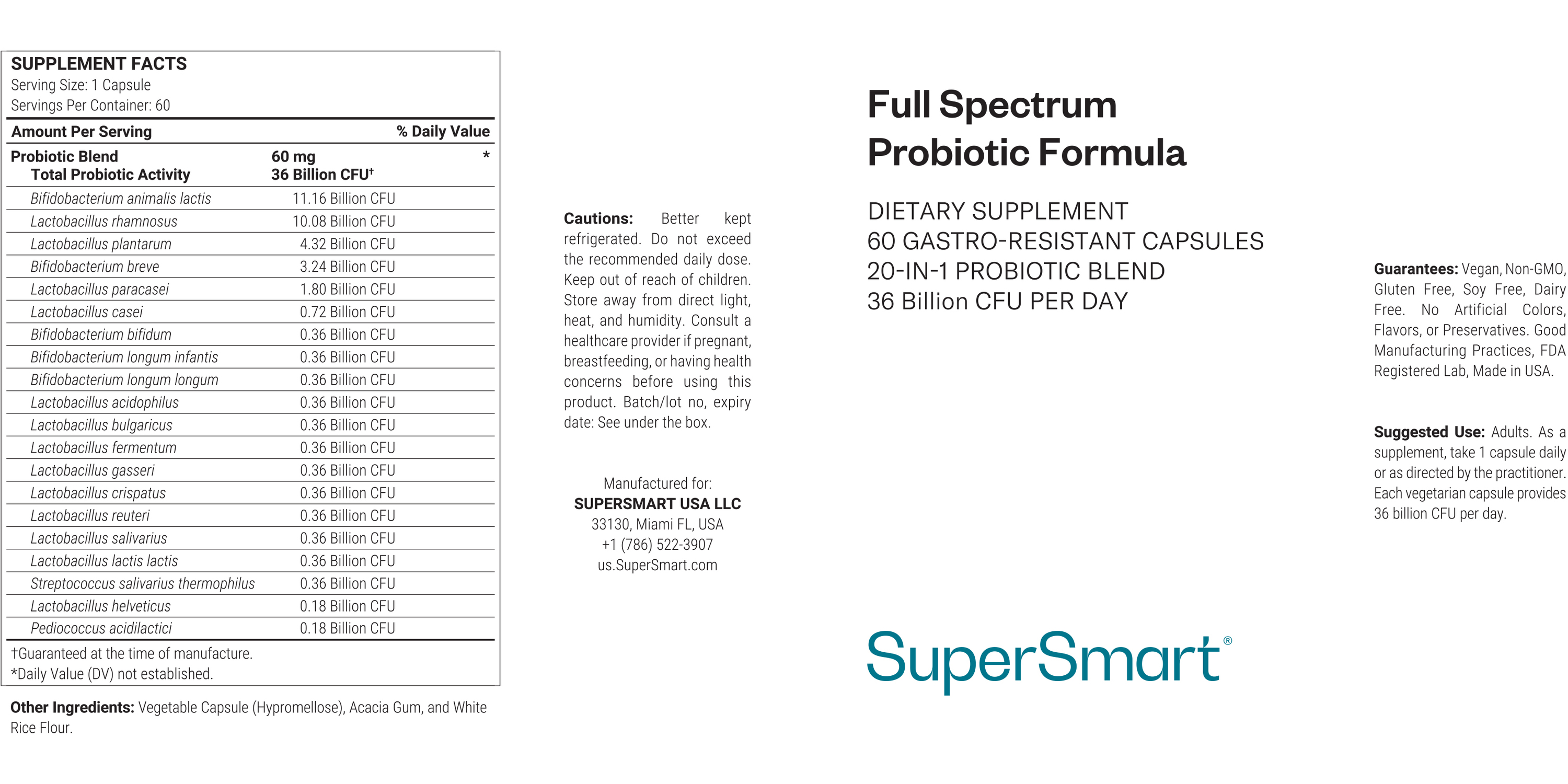 Suplemento Full Spectrum Probiotic Formula
