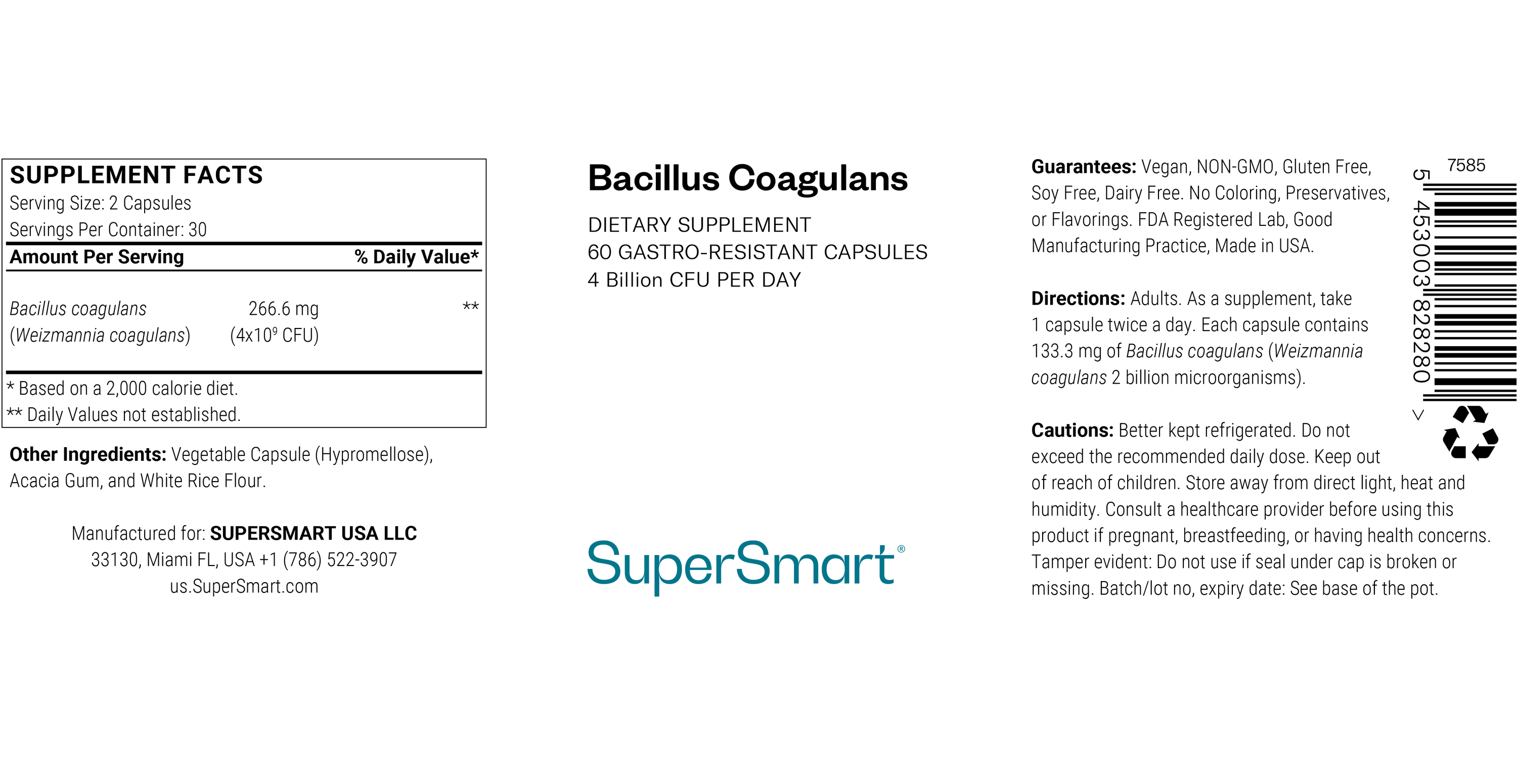 Bacillus Coagulans Probiotic