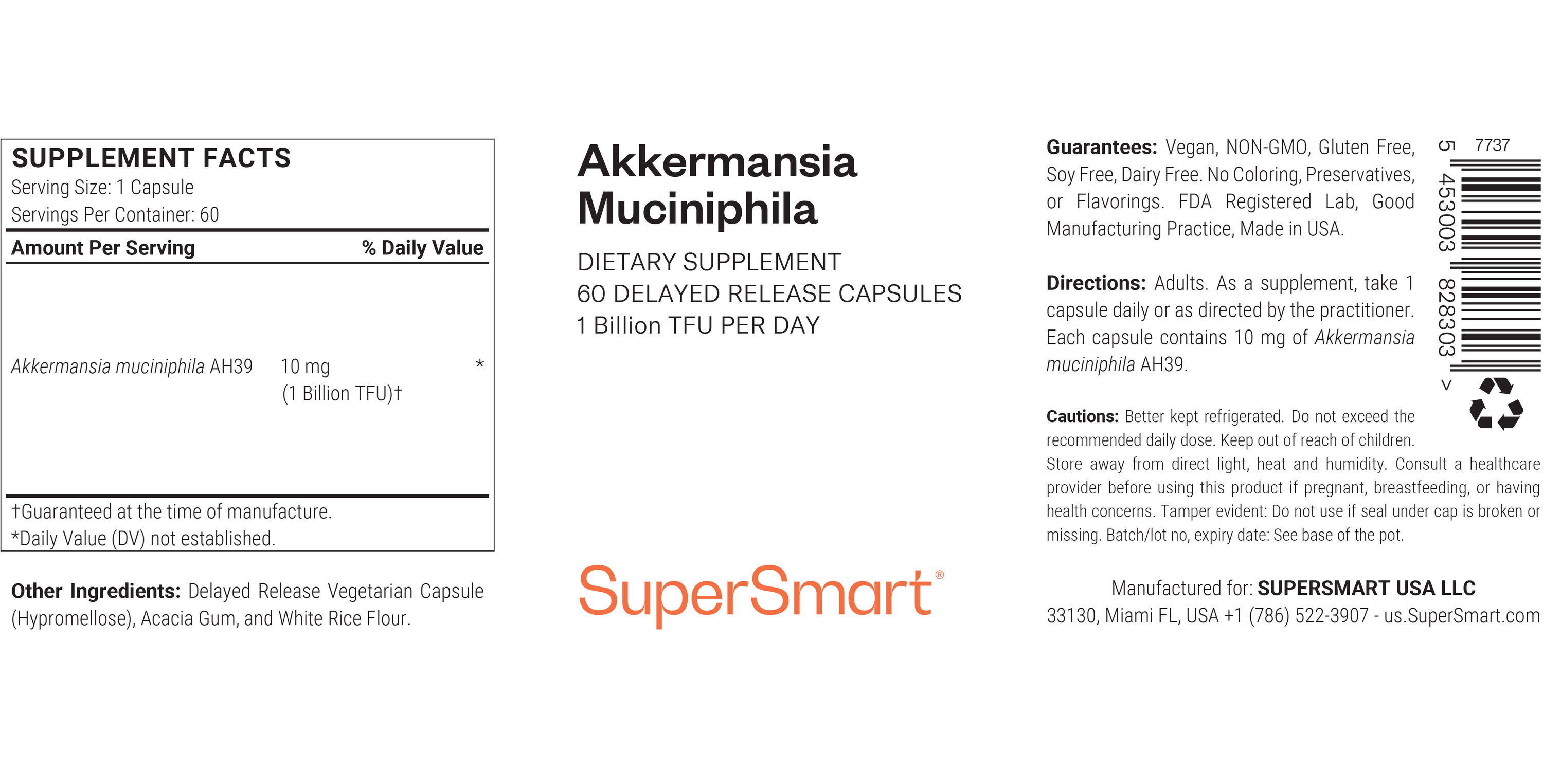 Probiotic Akkermansia Muciniphila Postbiotic