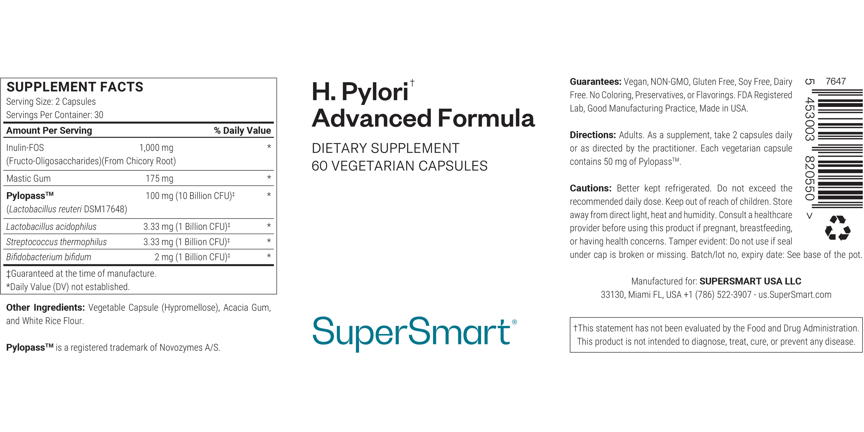 H. Pylori Advanced Formula Supplement