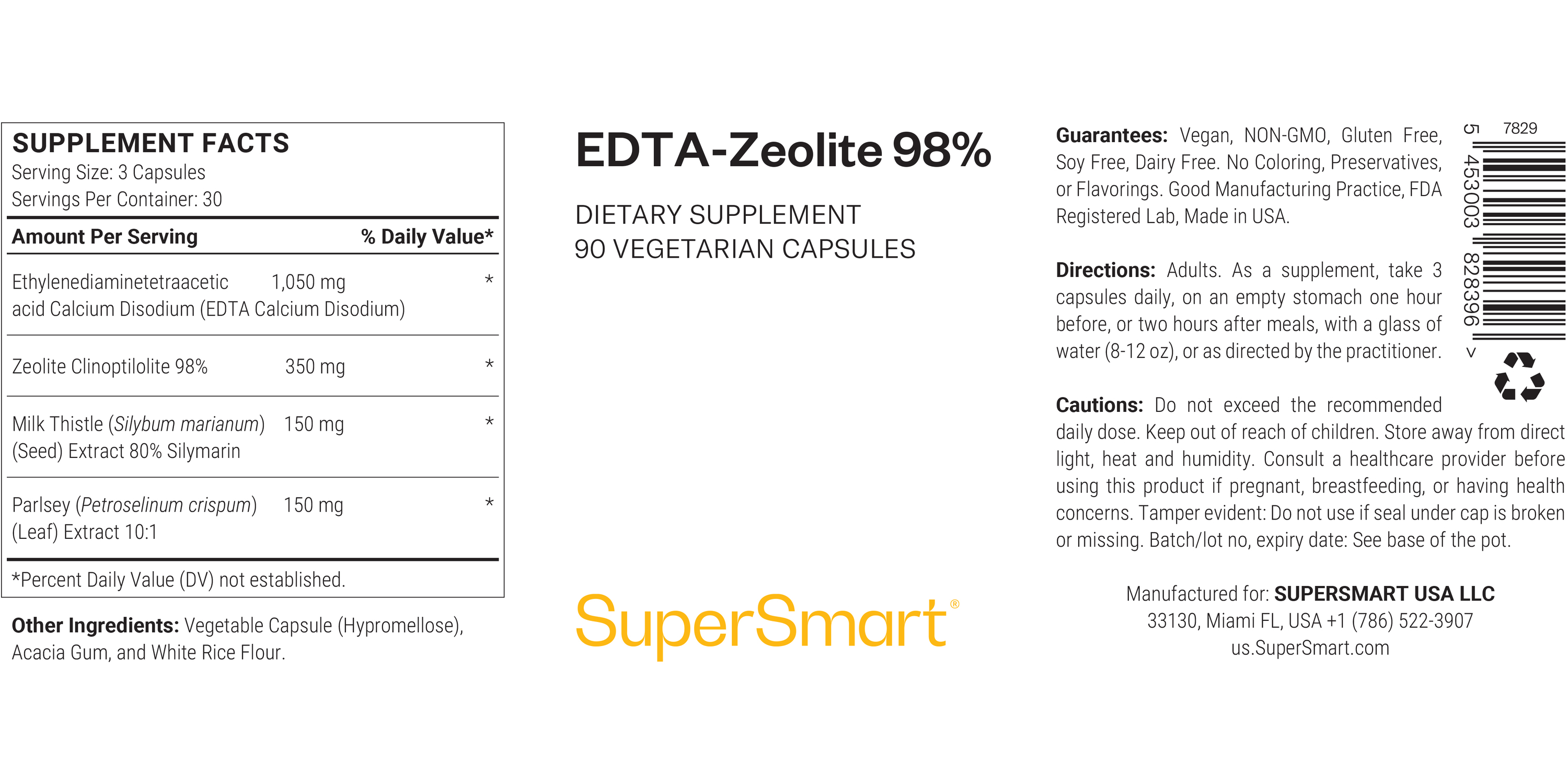 Suplemento EDTA-Zeolite 98%