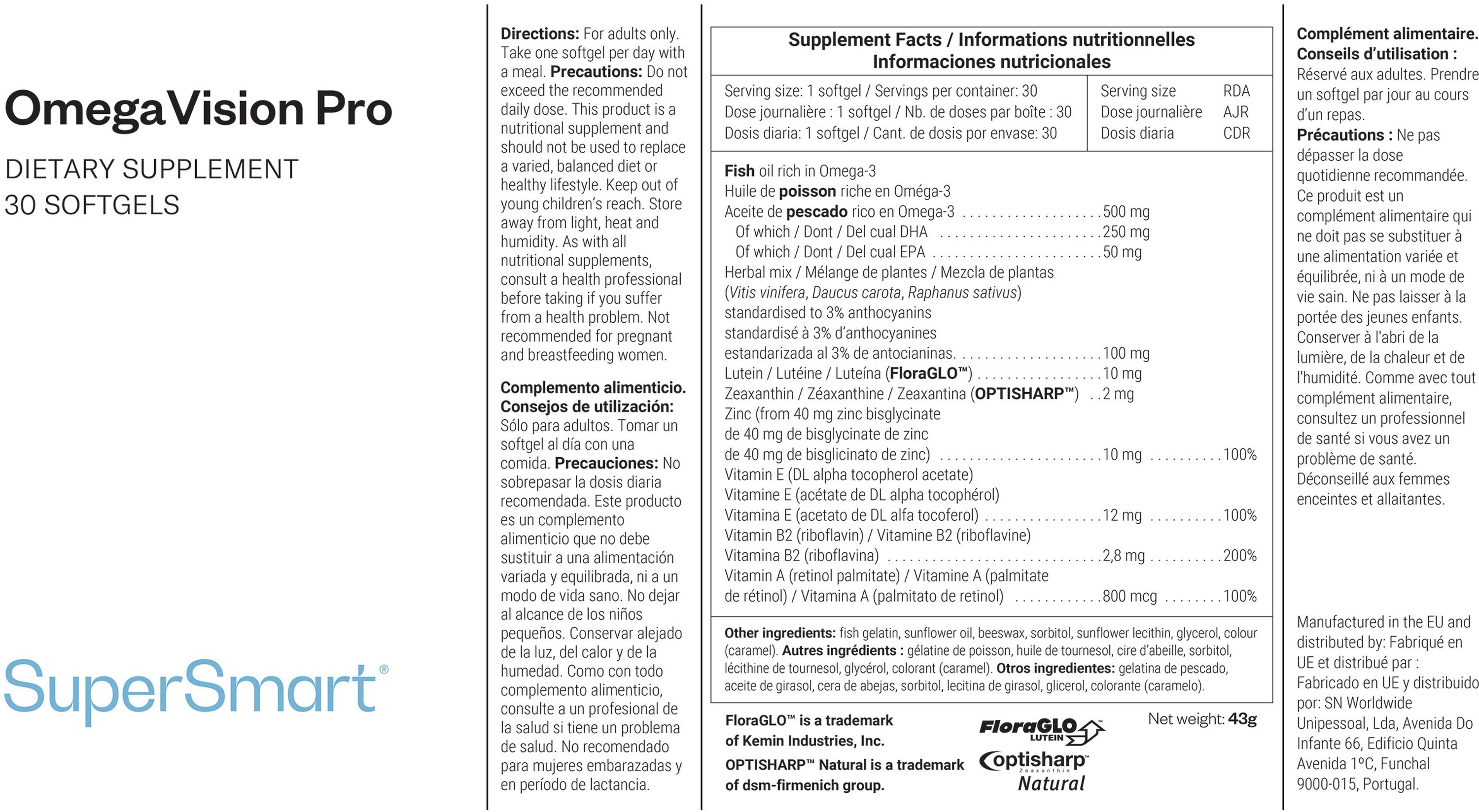 OmegaVision Pro Supplement