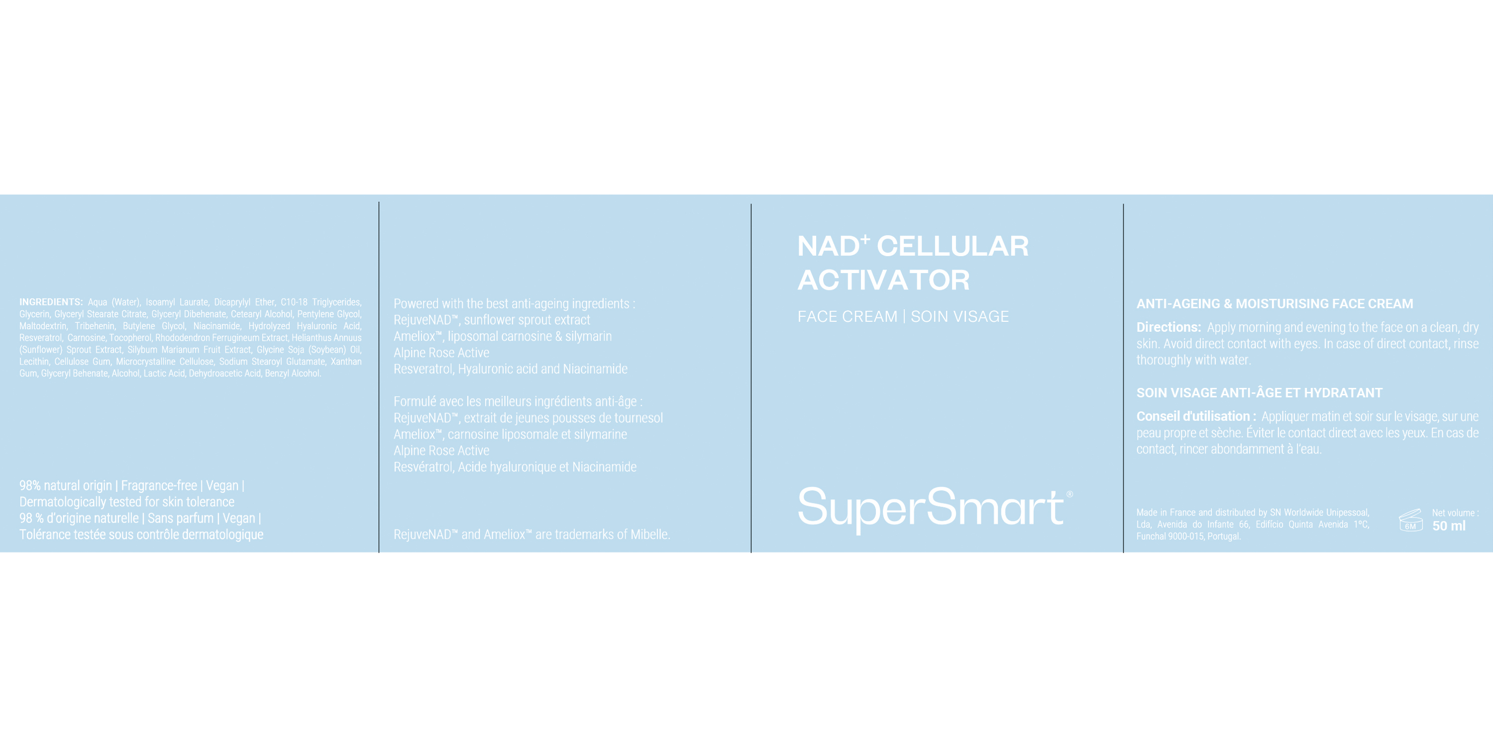 Crema facial de apoyo antienvejecimiento *