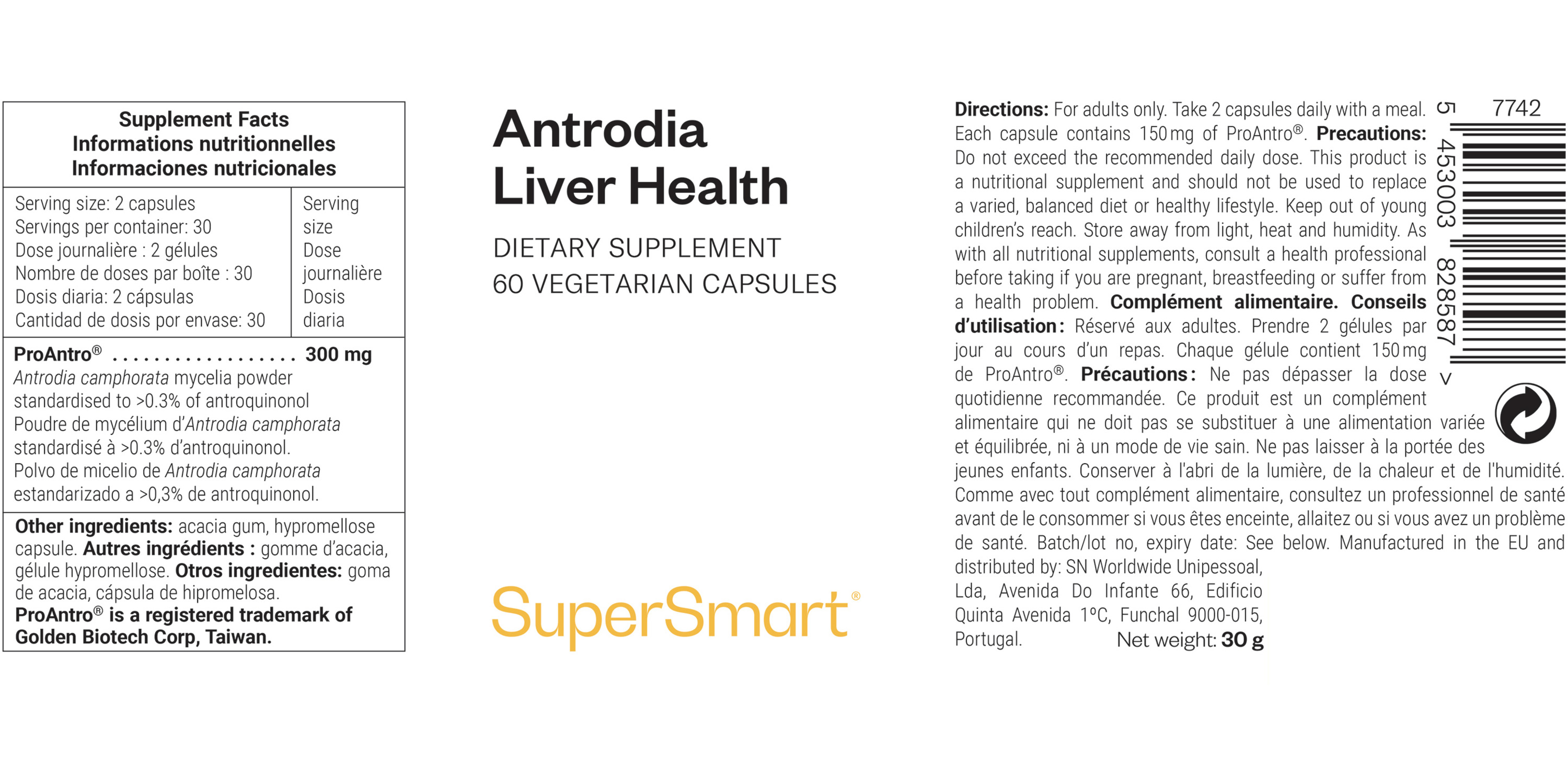 Complément Antrodia Liver Health