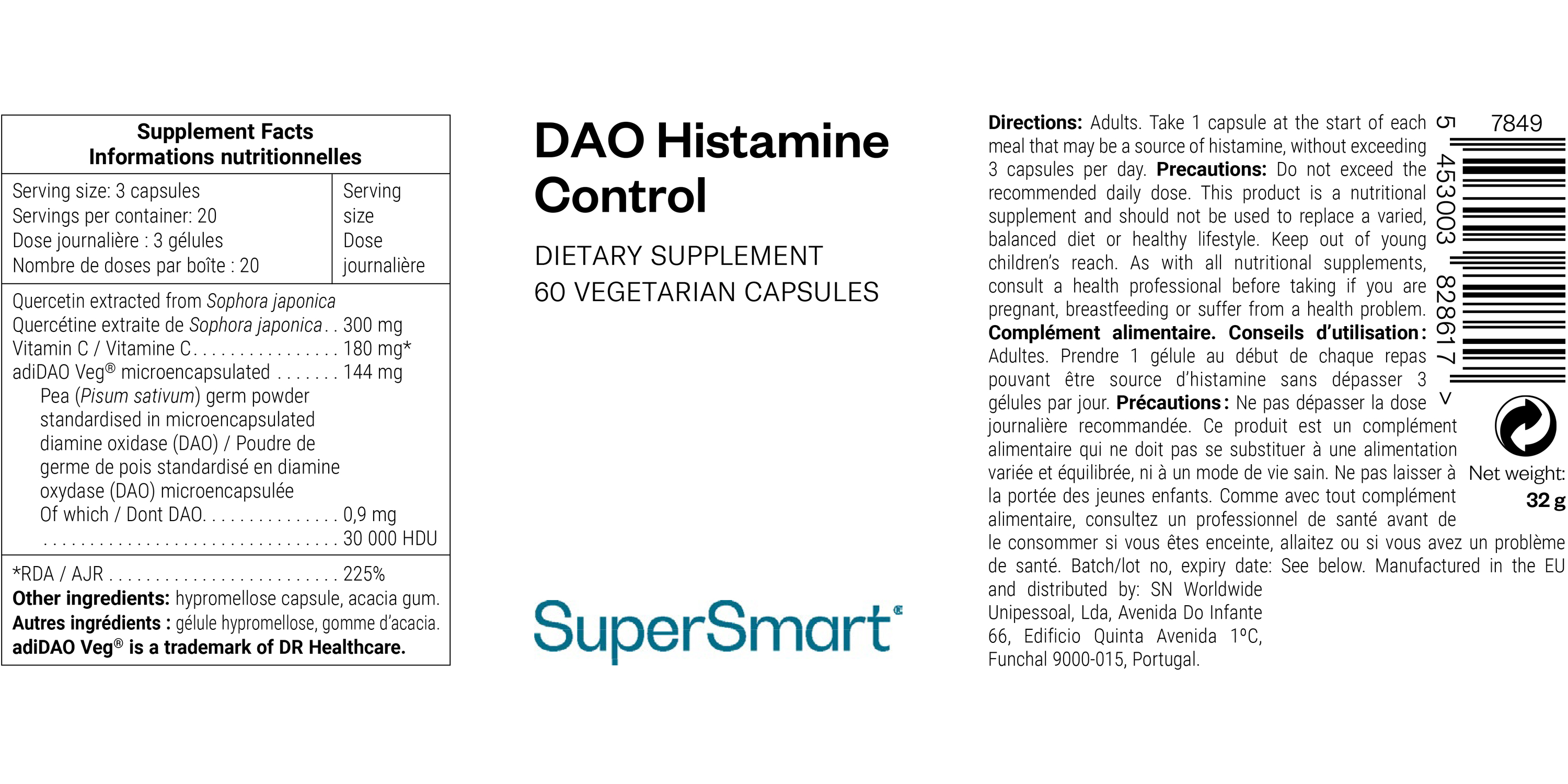 DAO Supplement to Help Support Histamine Metabolism*