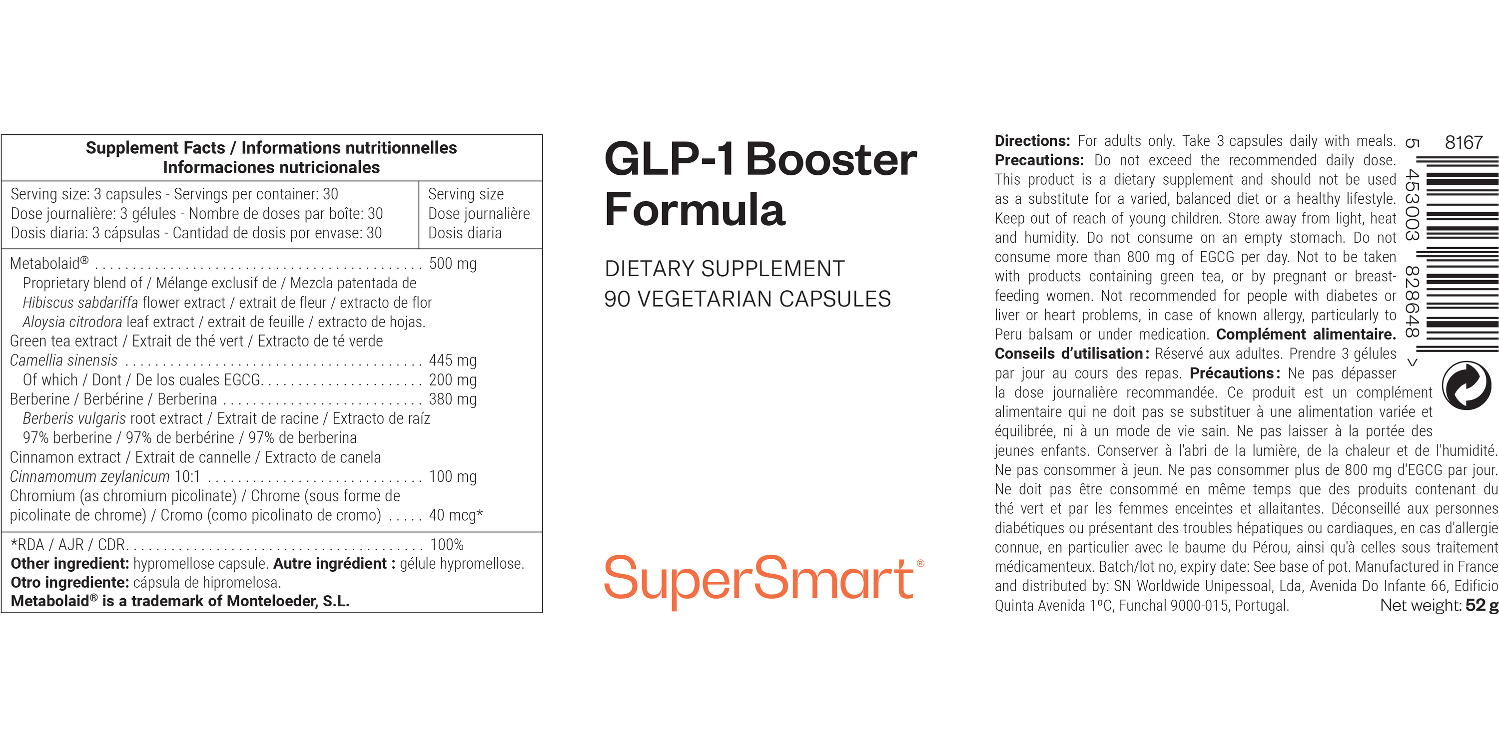 Activador natural de GLP-1 para Ayudar a la Saciedad y al Equilibrio Metabólico.*