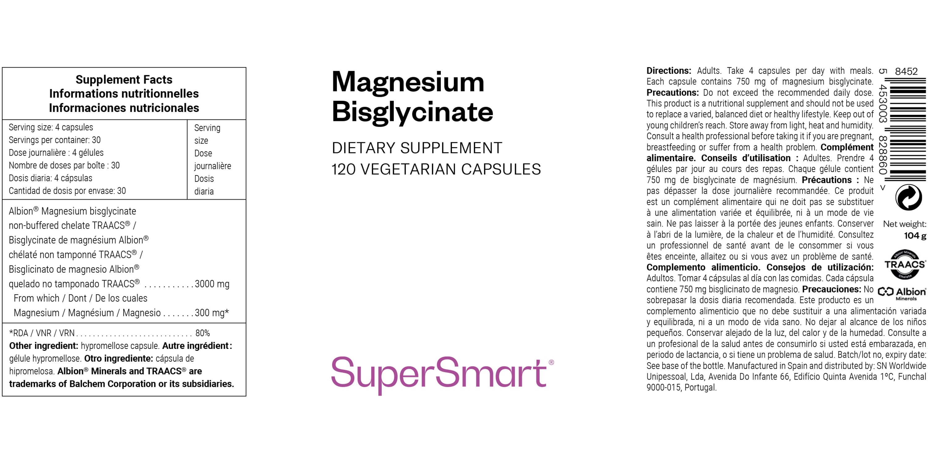 Bisglycinate de magnésium en gélules