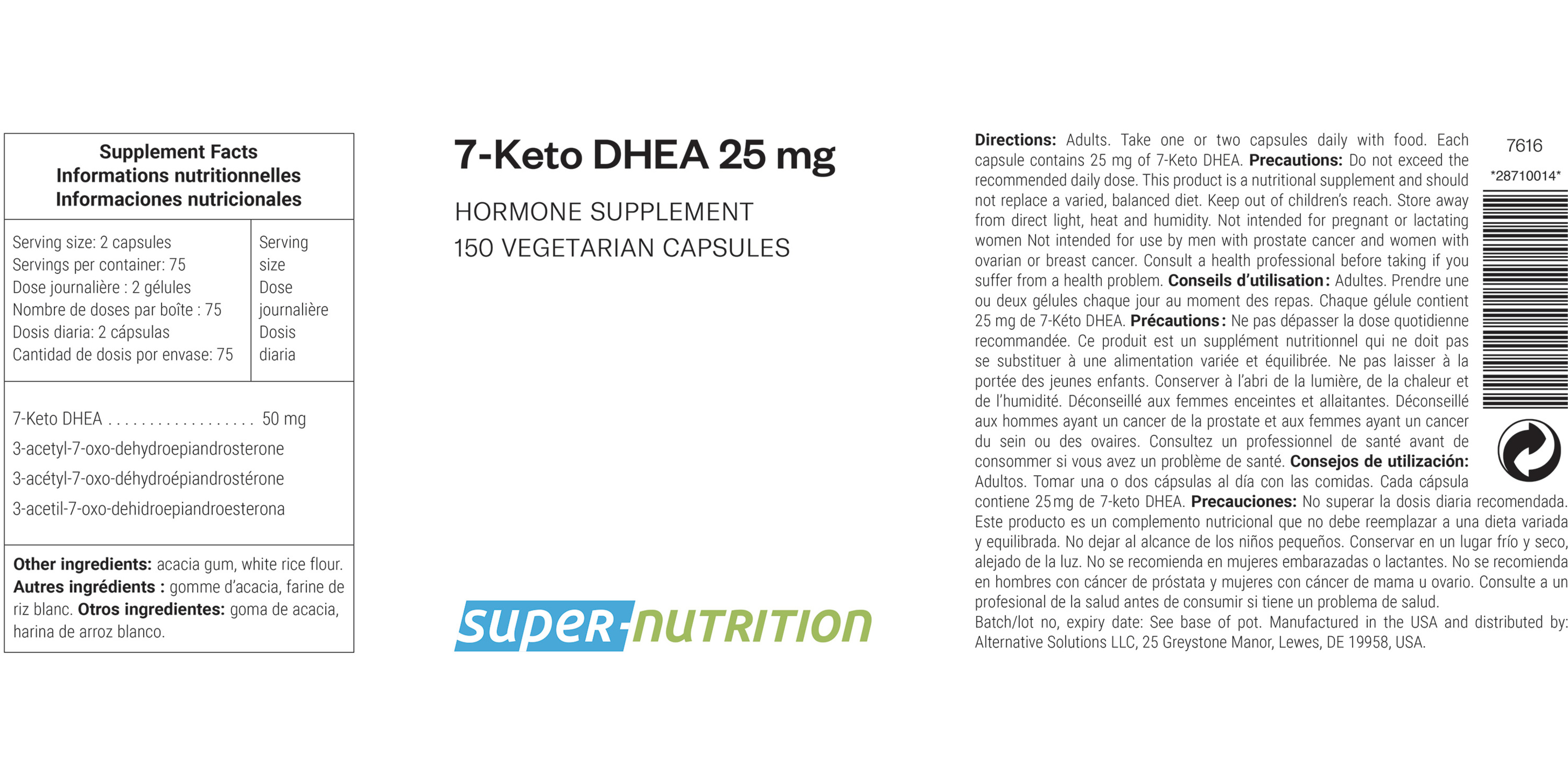 7-Keto 25 mg 150