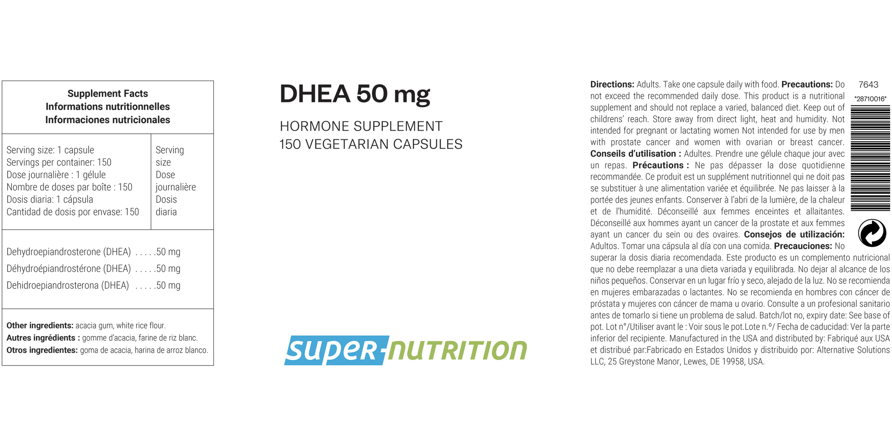 DHEA 50 mg 150